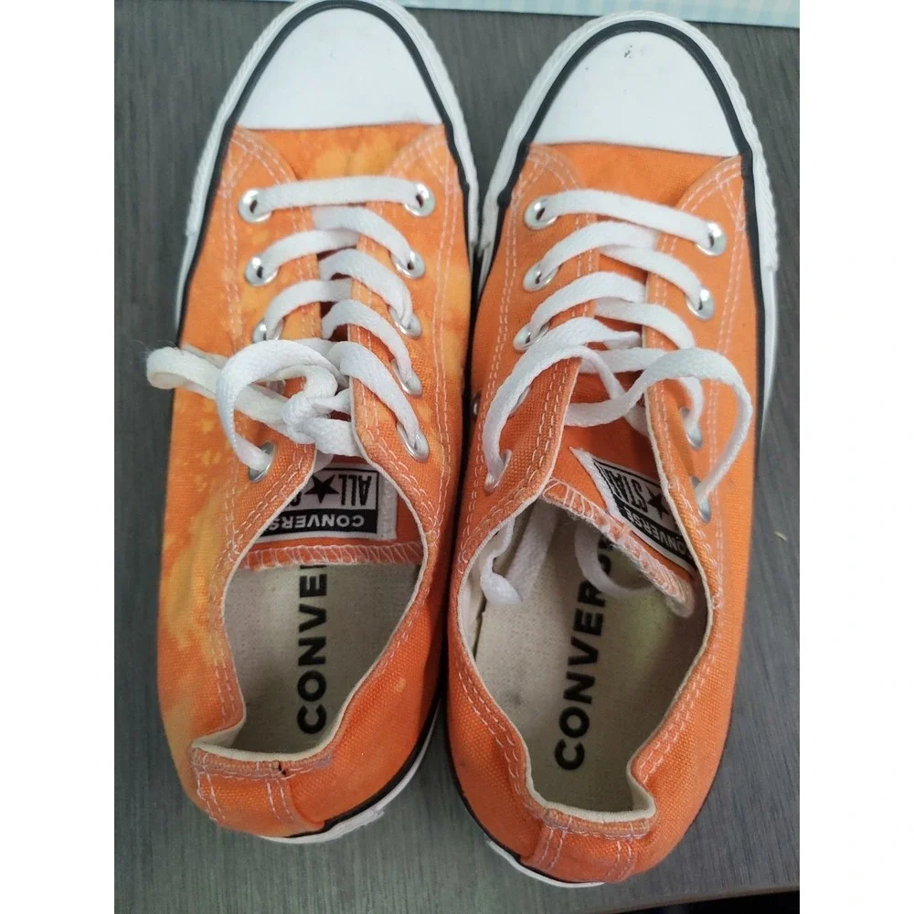 CONVERSE ALL STAR Unisex Sneakers Shoes Orange Chuck Taylor Sz M 4/ W6 - Picture 4 of 11